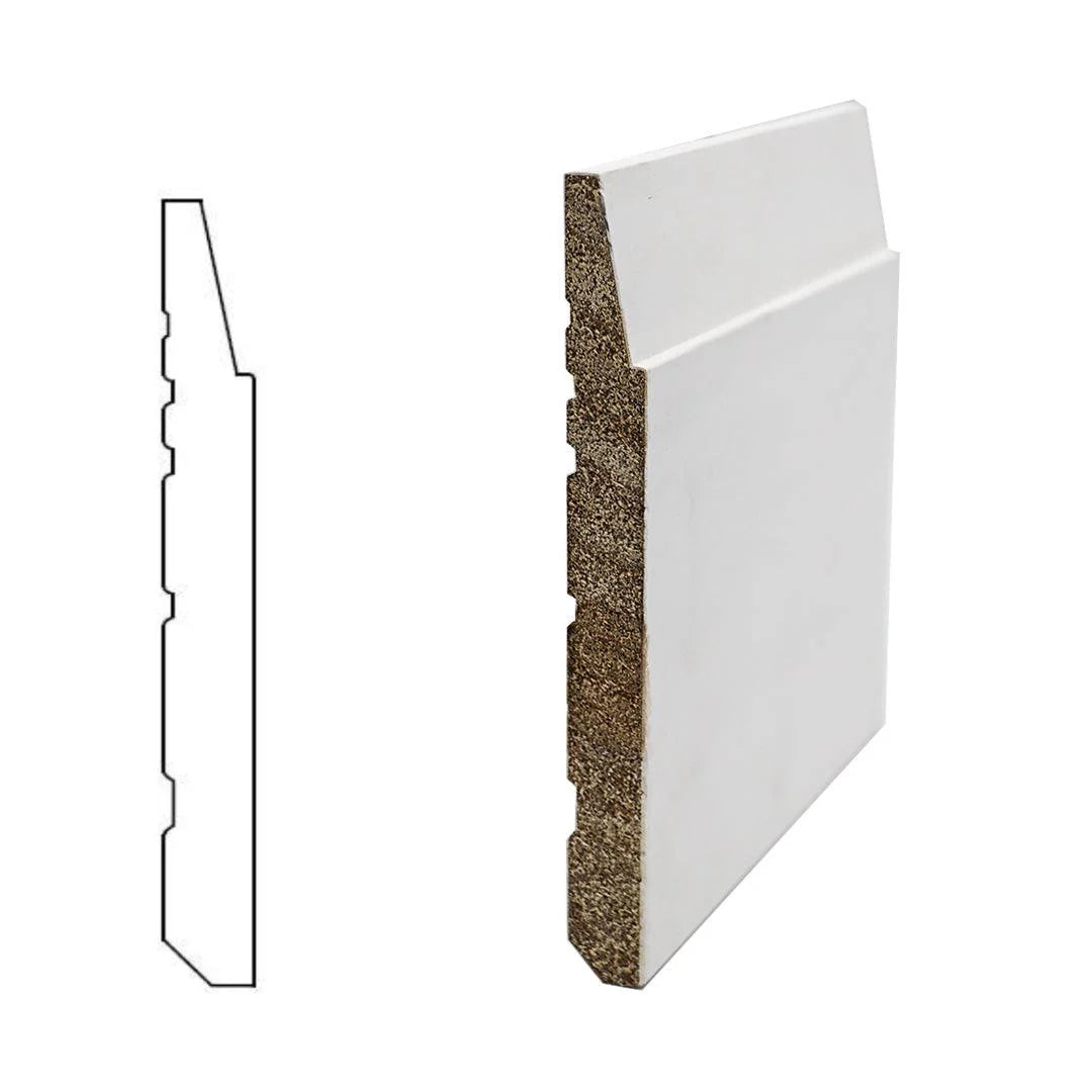 7-1/4″ Bevel Step Wood Baseboard