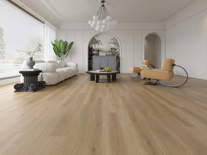 Front - PURELUX Pillow Bevel Series 8mm SPC Vinyl Plank