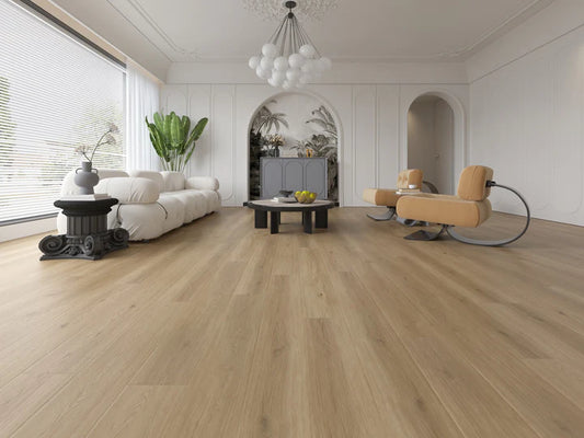 Front - PURELUX Pillow Bevel Series 8mm SPC Vinyl Plank