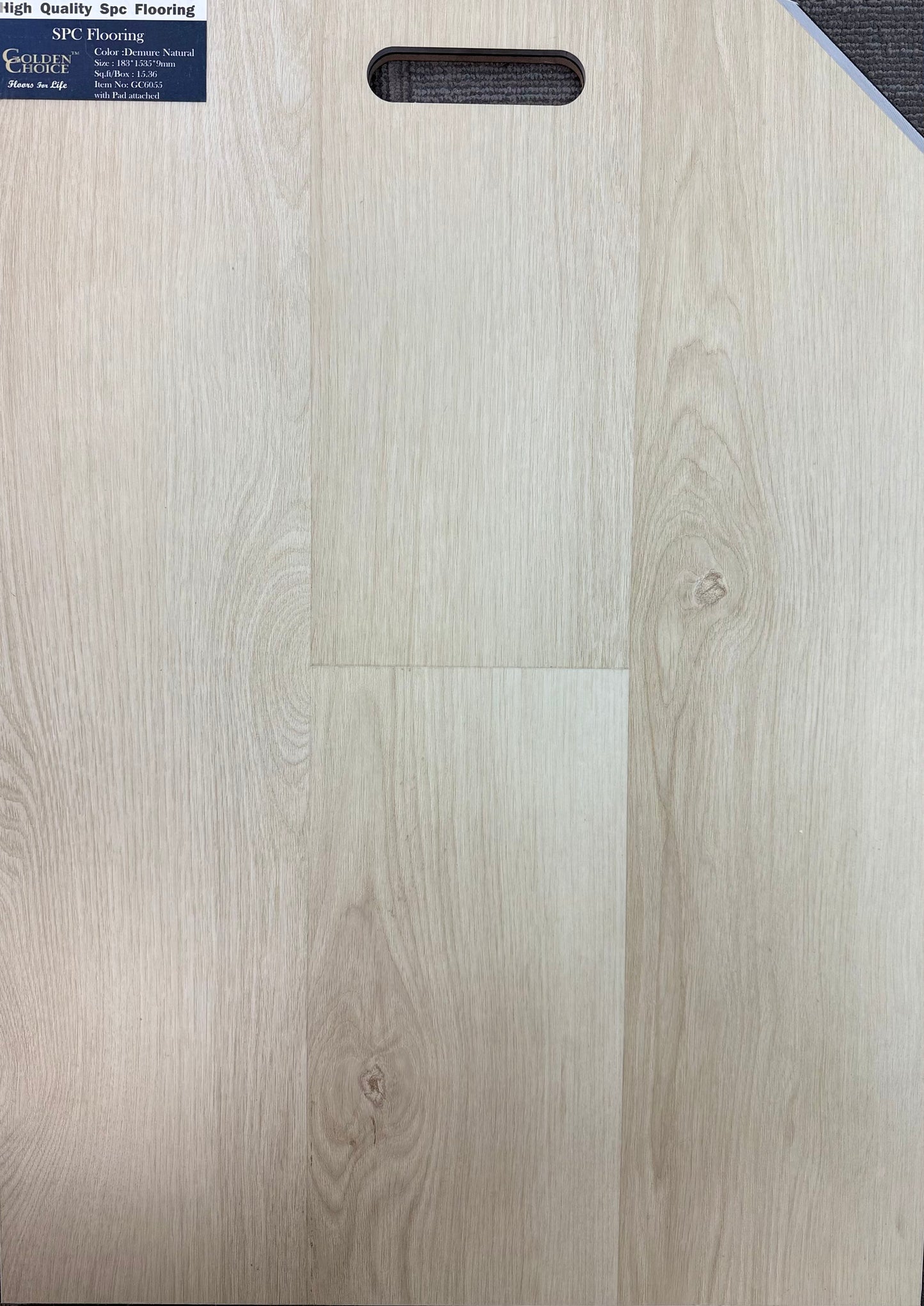 GC6055 Demure Natural - Golden Choice 9mm SPC Vinyl