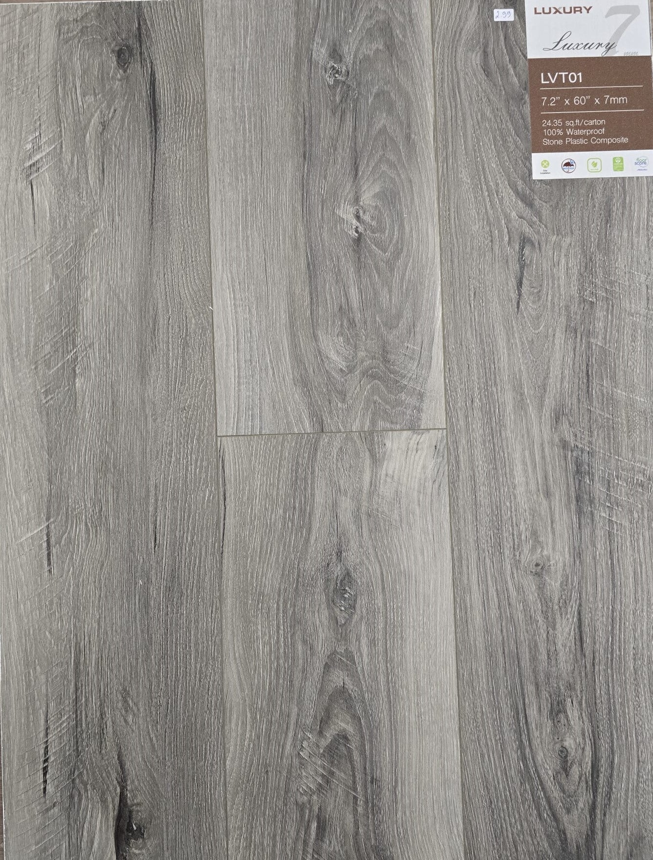 LVT01 - Luxury Series 7mm SPC Vinyl Plank