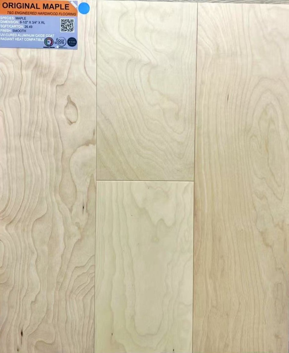 Original Maple - Weiss Flooring 6-1/2" Engineered Hardwood