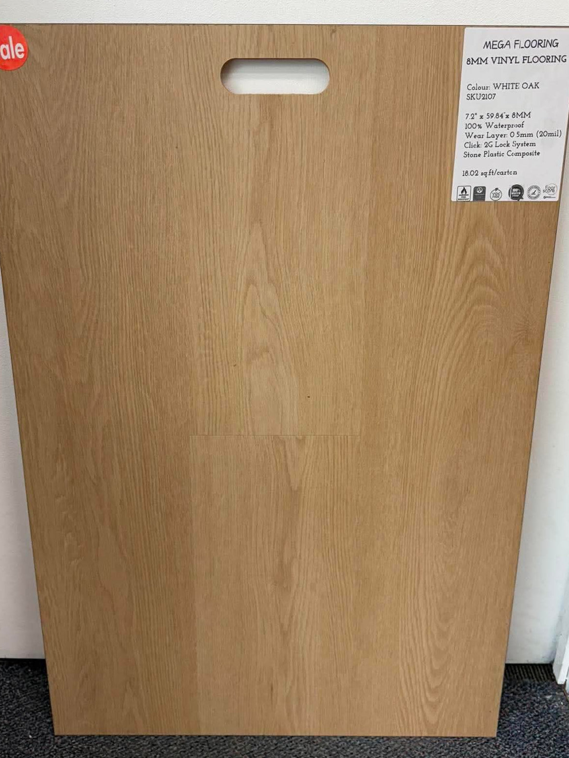 White Oak 2107 8mm Vinyl Flooring | In Stock Deal $1.99/SF