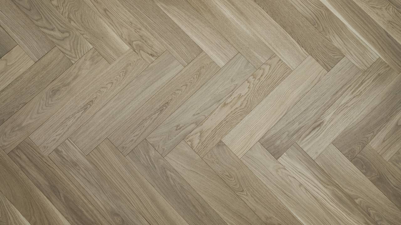 Macaroon - Vidar American Oak Herringbone Collection