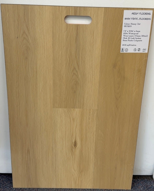 Honey Oak 2105 8mm Vinyl Flooring | In-Stock Deal $1.99/SF