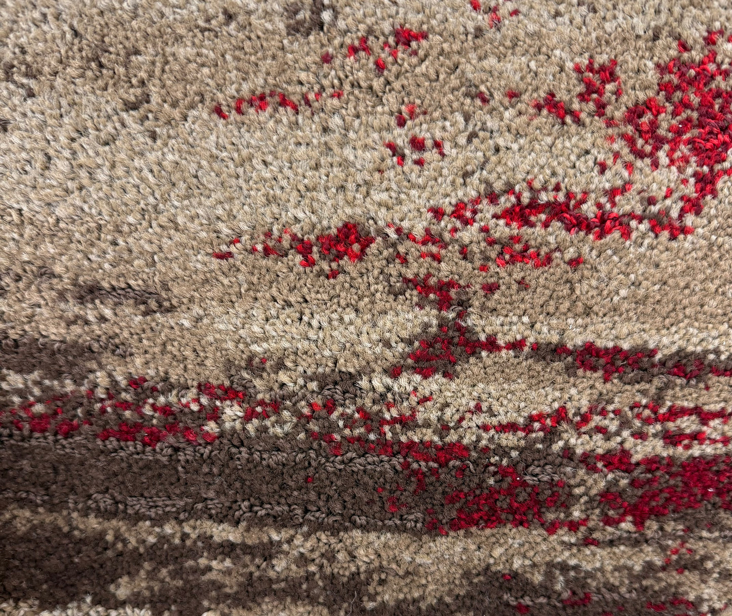 Print Design Red Nylon Commercial Carpet | Durable Carpet