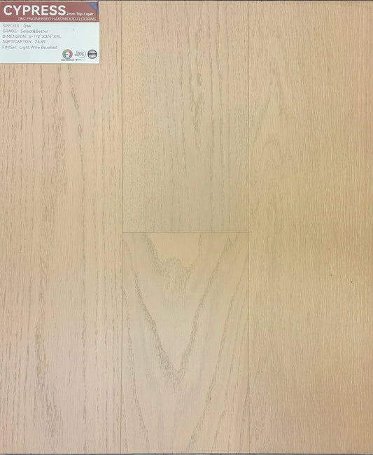 Cypress 6-1/2" Select & Better Engineered Hardwood | Weiss Flooring