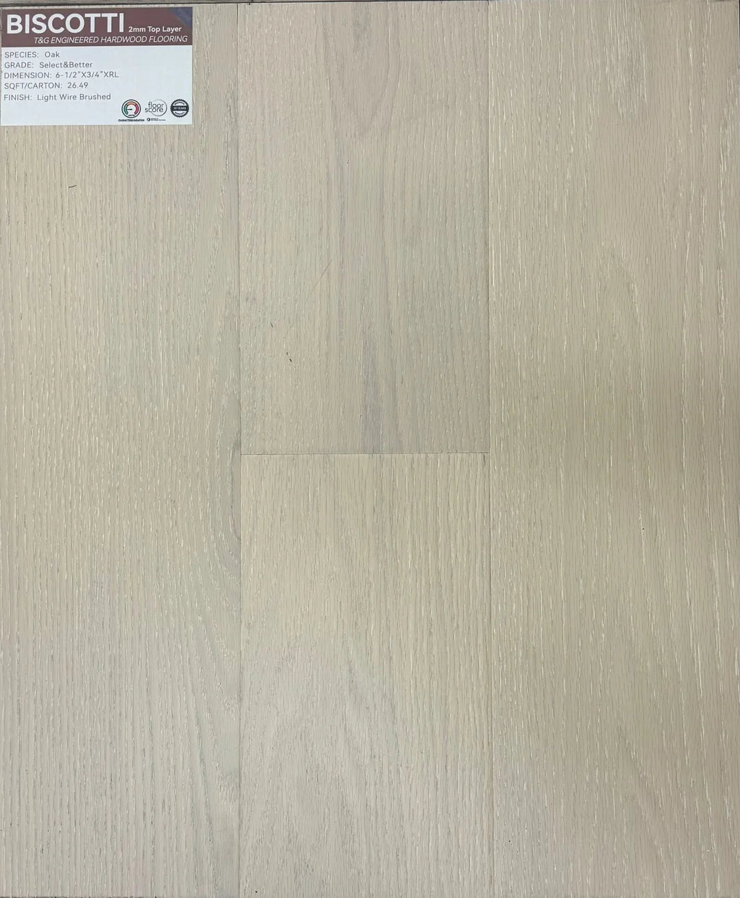 Biscotti 6-1/2" Select & Better Engineered Hardwood | Weiss Flooring