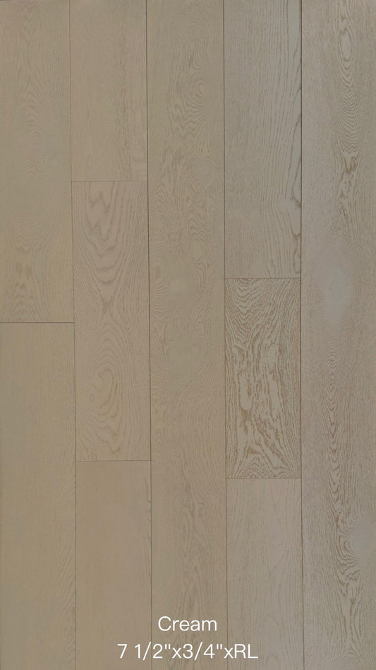 Cream - Weiss flooring 7-1/2" Engineered Hardwood