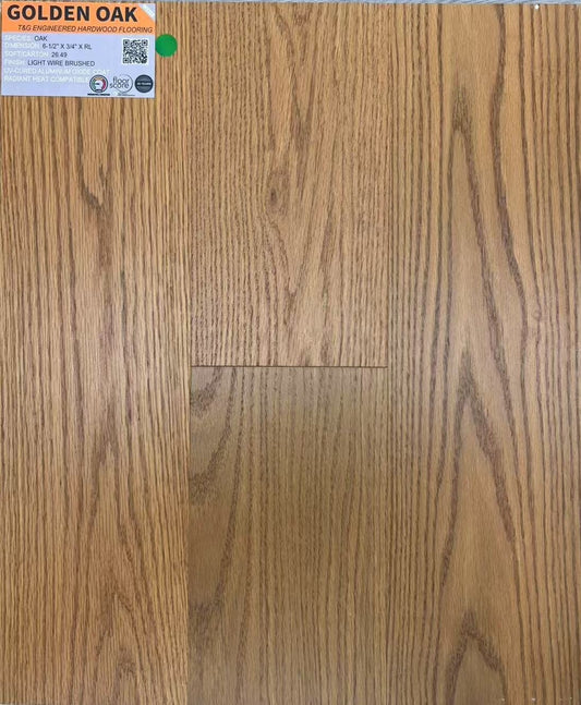 Golden Oak - Weiss Flooring 6-1/2" Engineered Hardwood